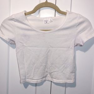 White crop top